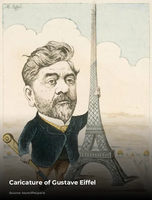 Caricature of Gustave Eiffel