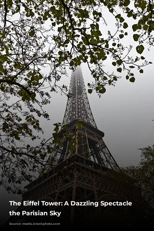 The Eiffel Tower: A Dazzling Spectacle Under the Parisian Sky