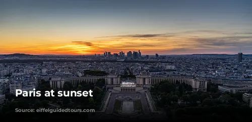 Paris at sunset