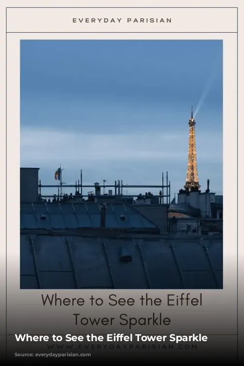 Where to See the Eiffel Tower Sparkle