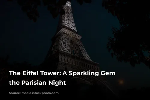 The Eiffel Tower: A Sparkling Gem in the Parisian Night