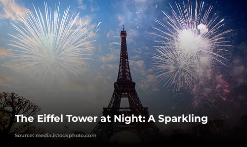 The Eiffel Tower at Night: A Sparkling Symphony