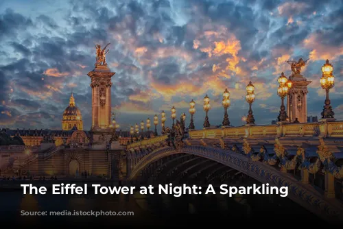 The Eiffel Tower at Night: A Sparkling Symphony