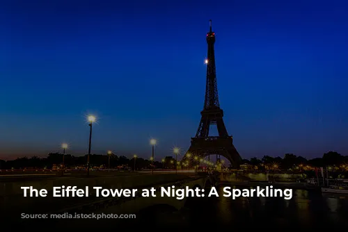 The Eiffel Tower at Night: A Sparkling Symphony