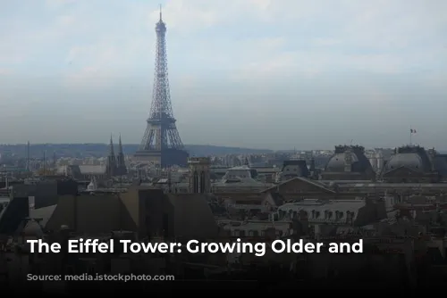 The Eiffel Tower: Growing Older and Taller