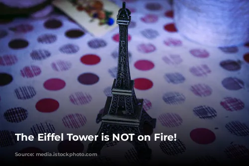 The Eiffel Tower is NOT on Fire!