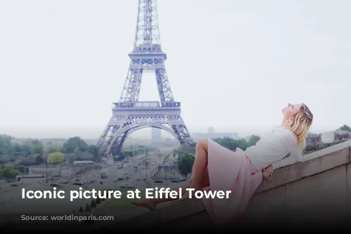 Iconic picture at Eiffel Tower