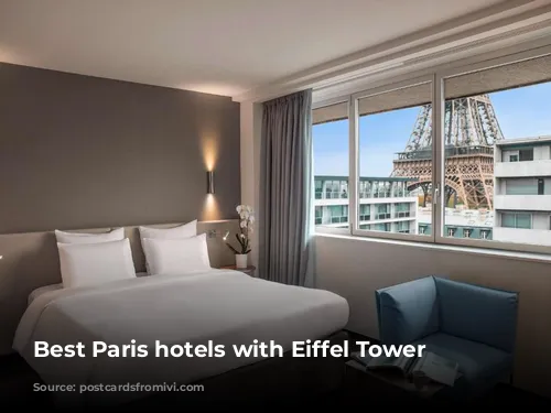 Best Paris hotels with Eiffel Tower views