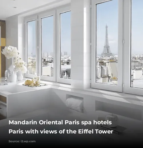 Mandarin Oriental Paris spa hotels in Paris with views of the Eiffel Tower