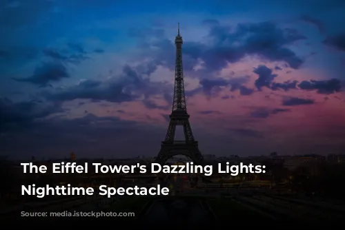 The Eiffel Tower's Dazzling Lights: A Nighttime Spectacle