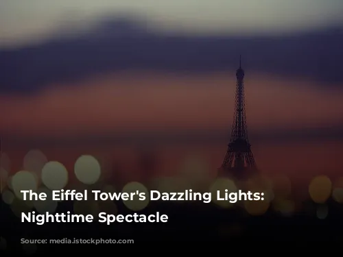 The Eiffel Tower's Dazzling Lights: A Nighttime Spectacle