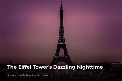 The Eiffel Tower's Dazzling Nighttime Display