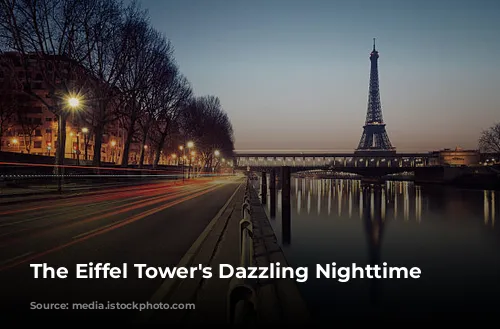 The Eiffel Tower's Dazzling Nighttime Display