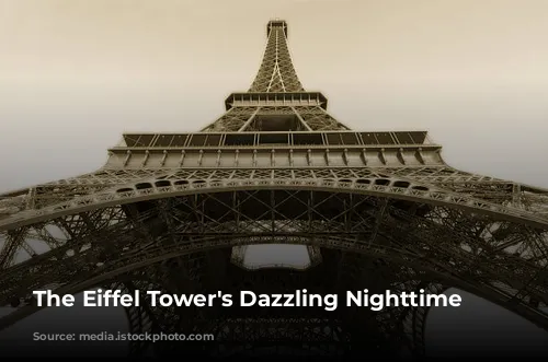 The Eiffel Tower's Dazzling Nighttime Display