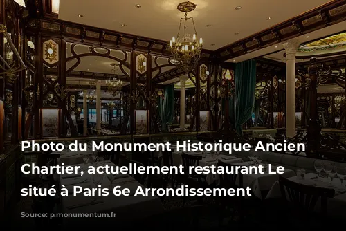 Photo du Monument Historique Ancien bouillon Chartier, actuellement restaurant Le Vagenende situé à Paris 6e Arrondissement