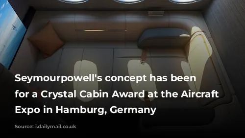 Seymourpowell's concept has been nominated for a Crystal Cabin Award at the Aircraft Interiors Expo in Hamburg, Germany