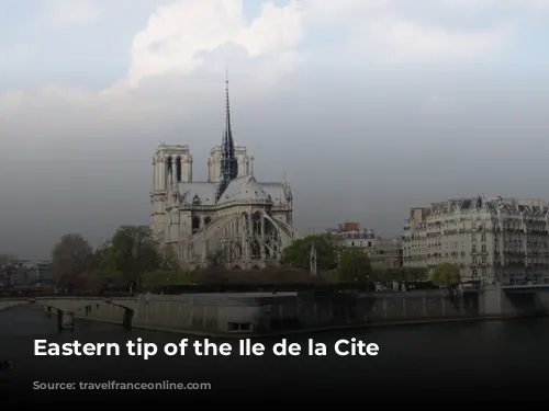 Eastern tip of the Ile de la Cite