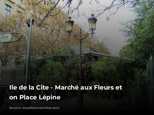 Ile de la Cite - Marché aux Fleurs et Oiseaux on Place Lépine