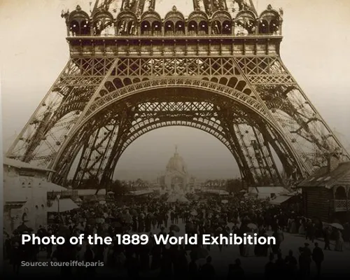 Photo of the 1889 World Exhibition