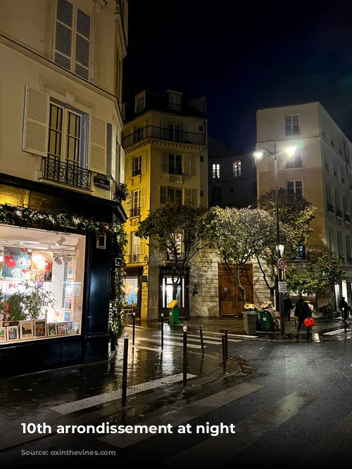 10th arrondissement at night