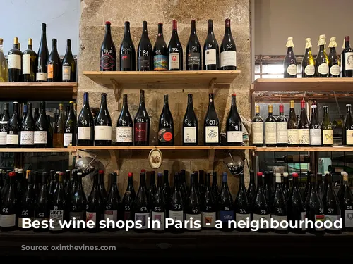 Best wine shops in Paris - a neighbourhood store