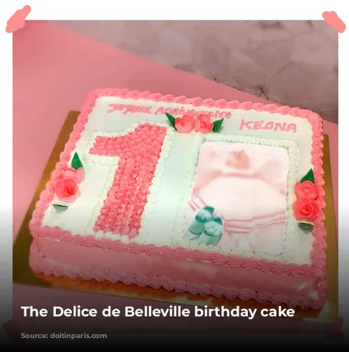 The Delice de Belleville birthday cake