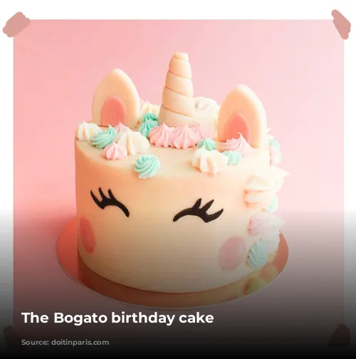 The Bogato birthday cake