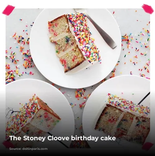 The Stoney Cloove birthday cake