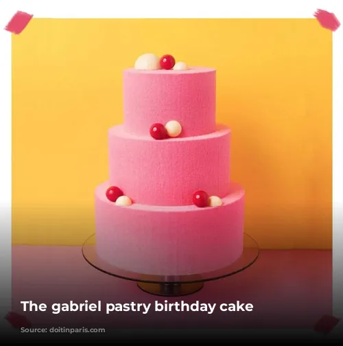 The gabriel pastry birthday cake