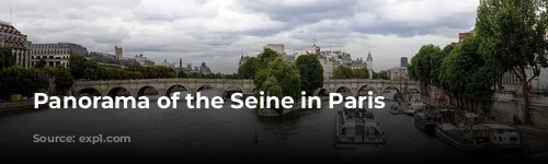 Panorama of the Seine in Paris