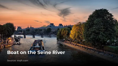 Boat on the Seine River