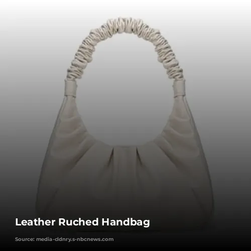 Leather Ruched Handbag