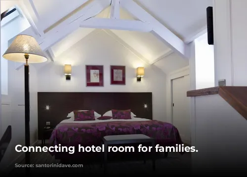 Connecting hotel room for families.