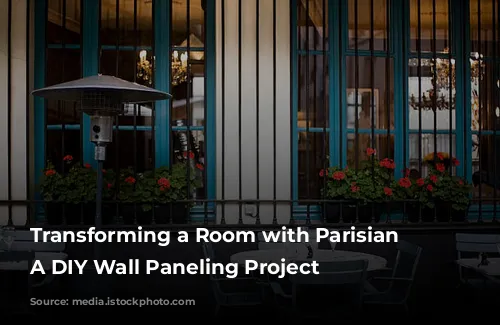 Transforming a Room with Parisian Flair: A DIY Wall Paneling Project