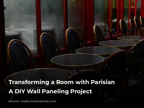 Transforming a Room with Parisian Flair: A DIY Wall Paneling Project