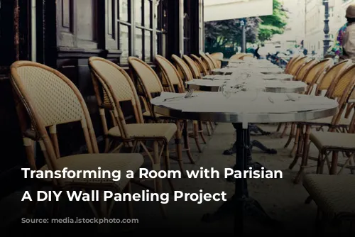 Transforming a Room with Parisian Flair: A DIY Wall Paneling Project