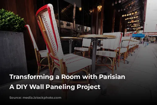 Transforming a Room with Parisian Flair: A DIY Wall Paneling Project