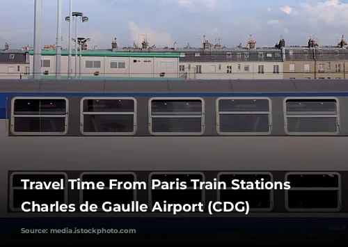 Travel Time From Paris Train Stations to Charles de Gaulle Airport (CDG)