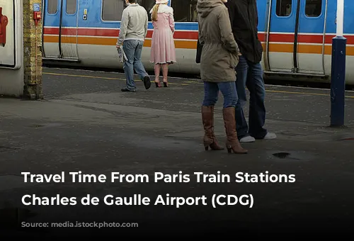 Travel Time From Paris Train Stations to Charles de Gaulle Airport (CDG)