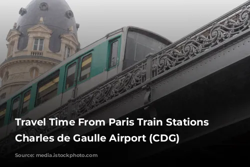 Travel Time From Paris Train Stations to Charles de Gaulle Airport (CDG)