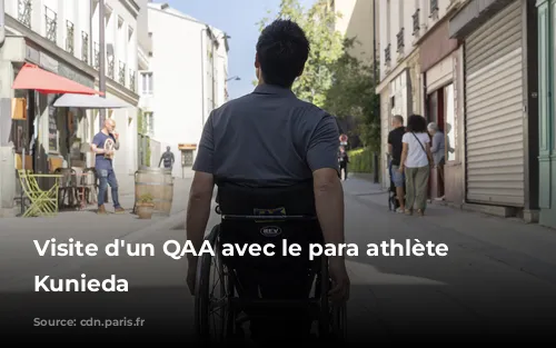 Visite d'un QAA avec le para athlète Shingo Kunieda