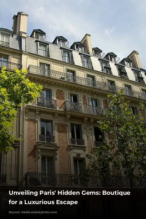 Unveiling Paris' Hidden Gems: Boutique Hotels for a Luxurious Escape