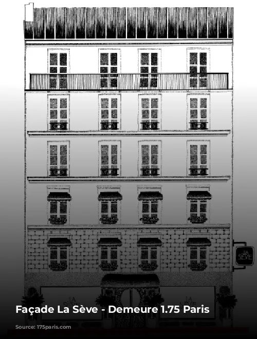 Façade La Sève - Demeure 1.75 Paris