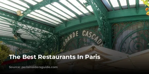 The Best Restaurants In Paris