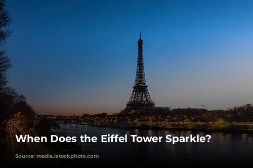 When Does the Eiffel Tower Sparkle?