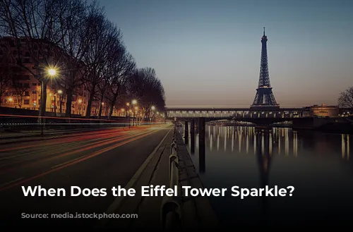 When Does the Eiffel Tower Sparkle?