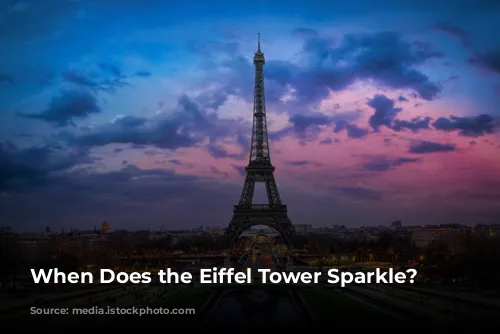 When Does the Eiffel Tower Sparkle?