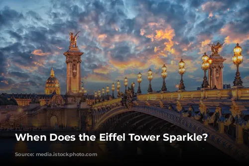 When Does the Eiffel Tower Sparkle?