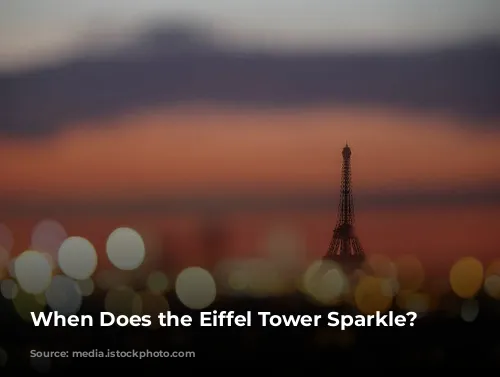 When Does the Eiffel Tower Sparkle?