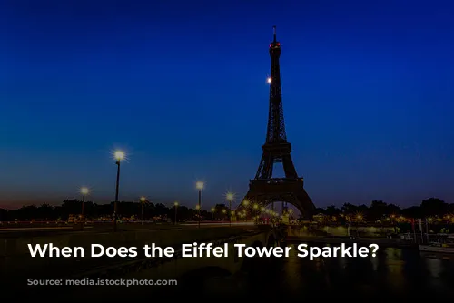 When Does the Eiffel Tower Sparkle?